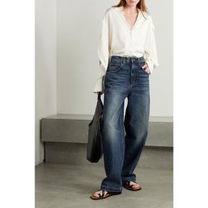 Nili Lotan Aaron Carpenter Jeans Baggy High Waisted, size 30